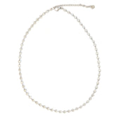 Zilveren ketting bloemetjes